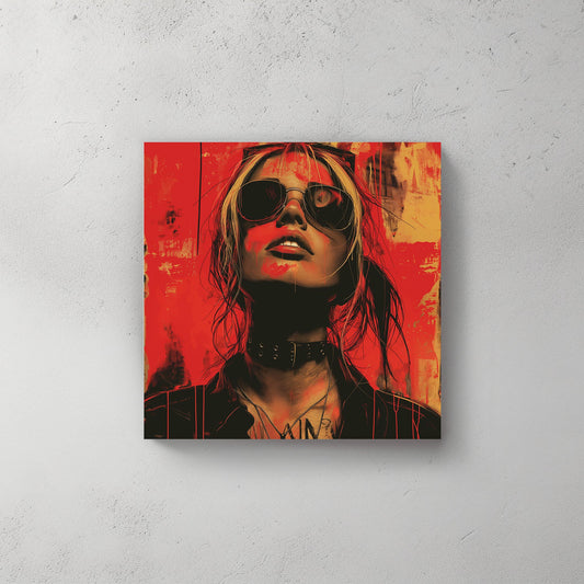 Punk Black Shades #477 Canvas Wall Art & Metal Prints