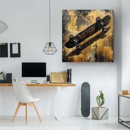 Gold Skateboard #481