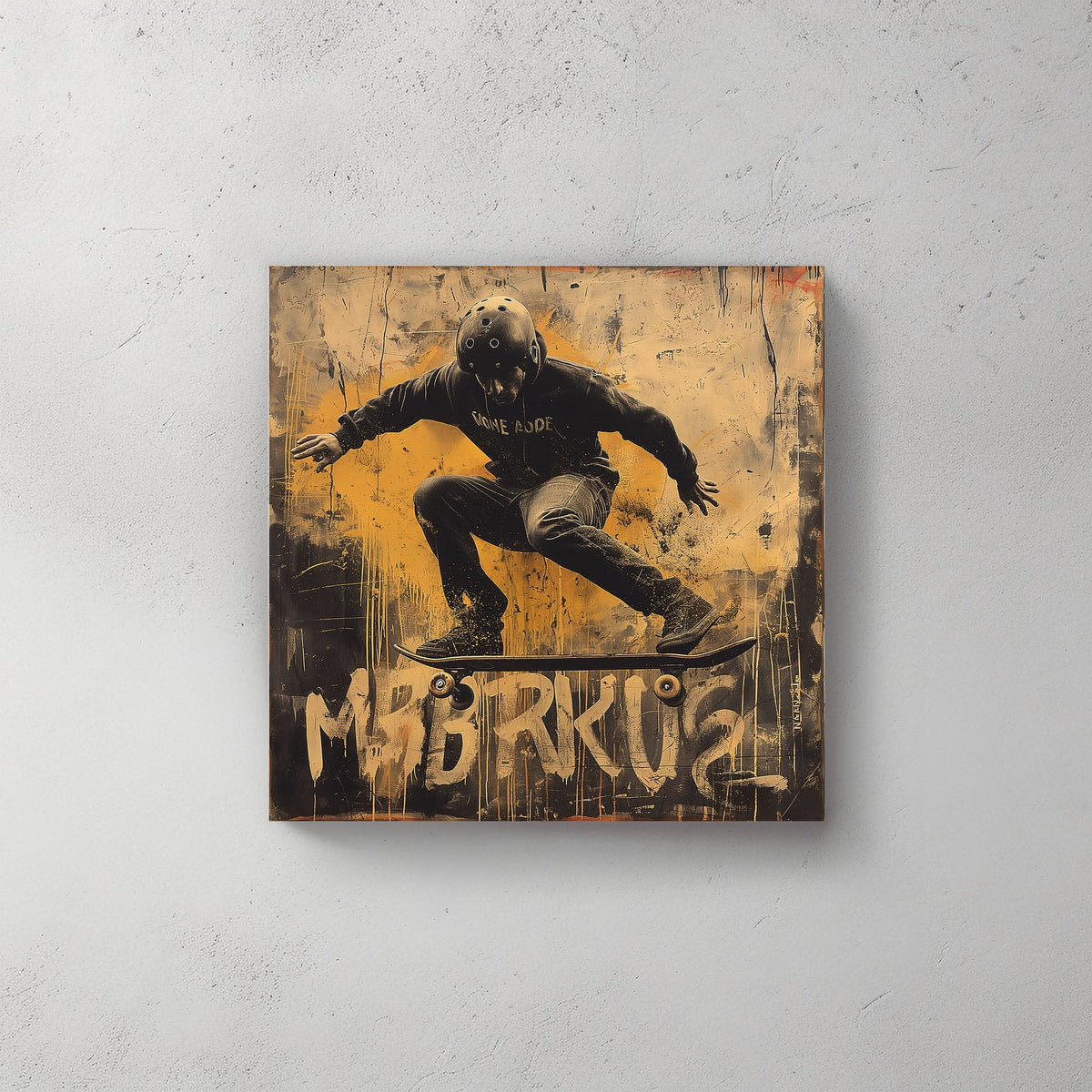 Graffiti Skate #484 Canvas Wall Art & Metal Prints