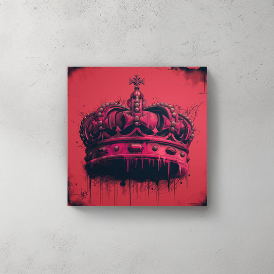 Punk Crown #487 Canvas Wall Art & Metal Prints