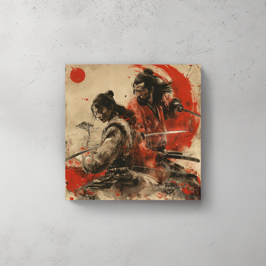 Red Swords #504 Canvas Wall Art & Metal Prints