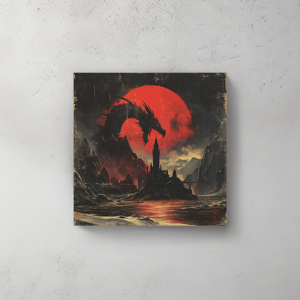Dragons #518 Canvas Wall Art & Metal Prints