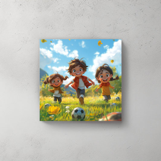 Soccer at Heart #529 Canvas Wall Art & Metal Prints