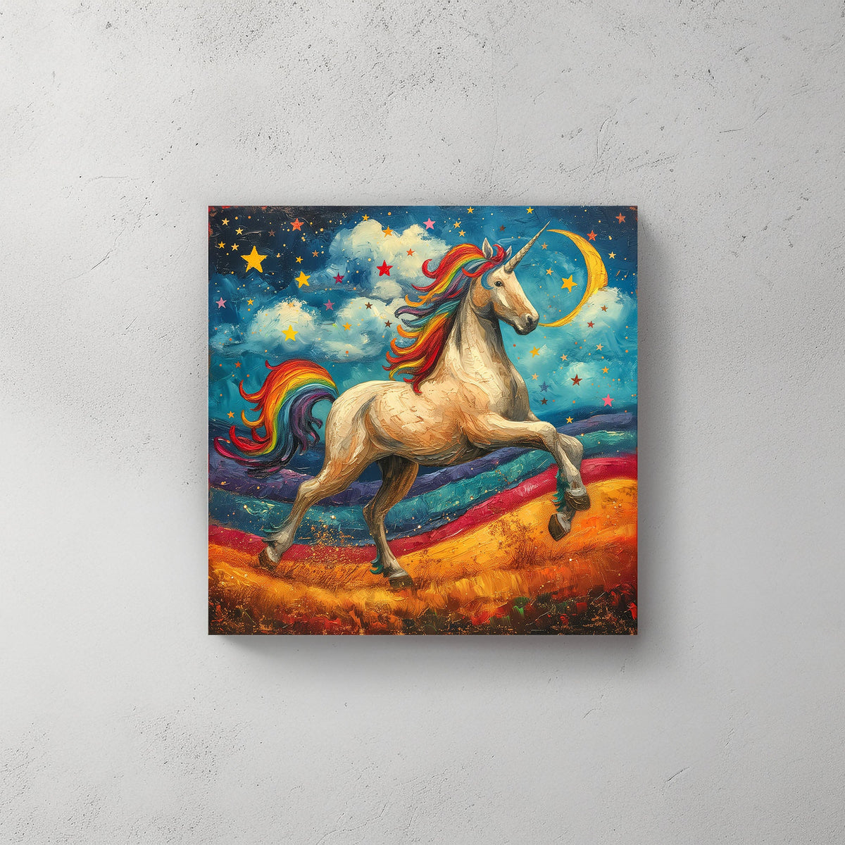 Golden Unicorn #533 Canvas Wall Art & Metal Prints