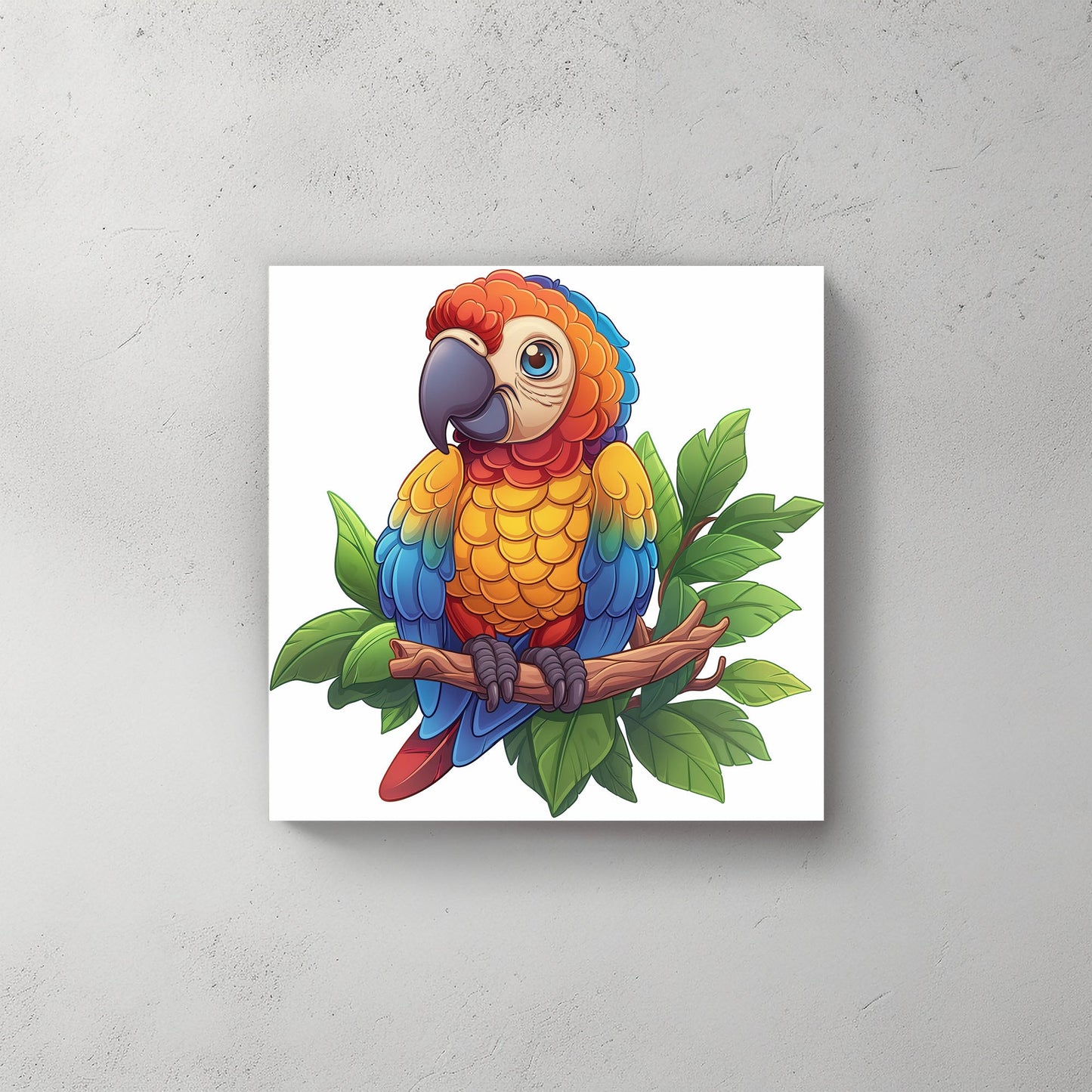 Parrot #535 Canvas Wall Art & Metal Prints