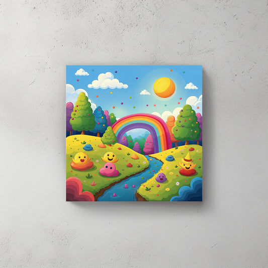 Rainbow #539 Canvas Wall Art & Metal Prints