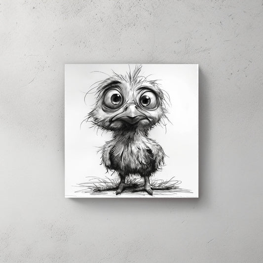 Lost Chicken #558 Canvas Wall Art & Metal Prints