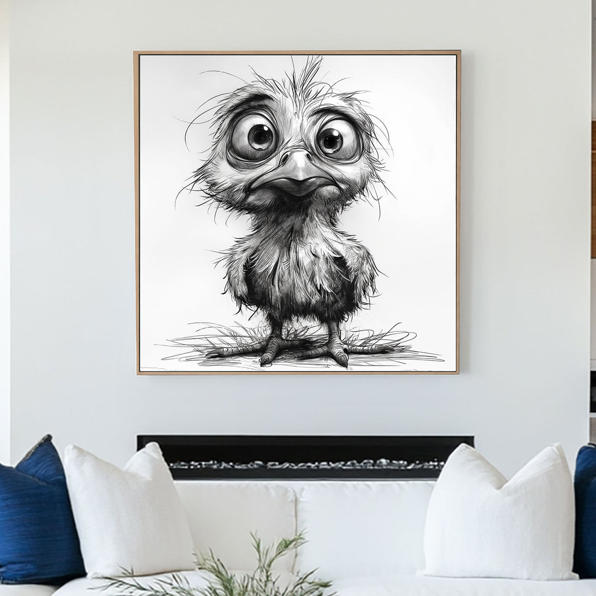 Lost Chicken #558 Canvas Wall Art & Metal Prints