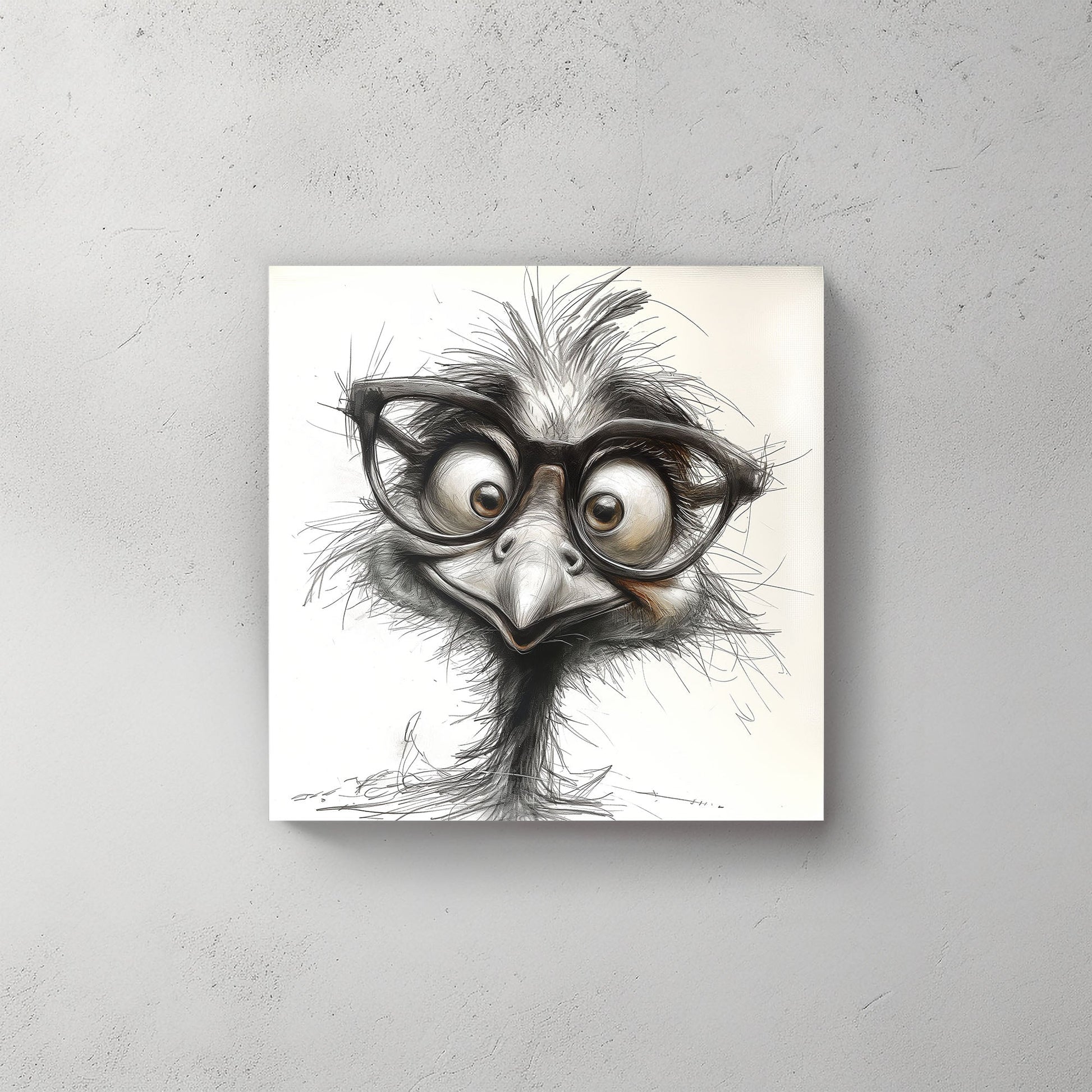 Cute Chicken #561 Canvas Wall Art & Metal Prints