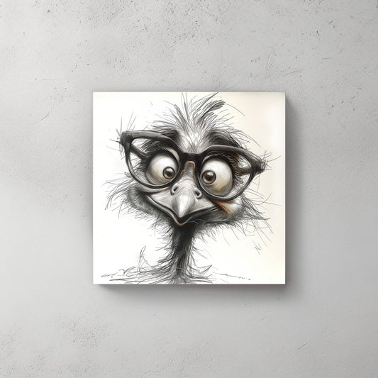Cute Chicken #561 Canvas Wall Art & Metal Prints