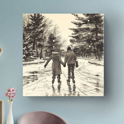 Cold Ice #577 Canvas Wall Art & Metal Prints