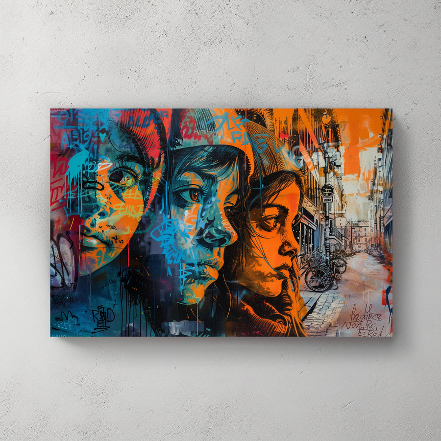 Young Faces #581 Canvas Wall Art & Metal Prints
