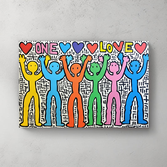 One Love #587 Canvas Wall Art & Metal Prints