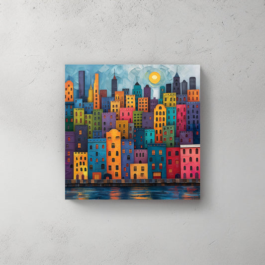 Modern NY #588 Canvas Wall Art & Metal Prints
