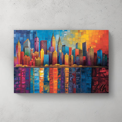 Urban Colours #589 Canvas Wall Art & Metal Prints