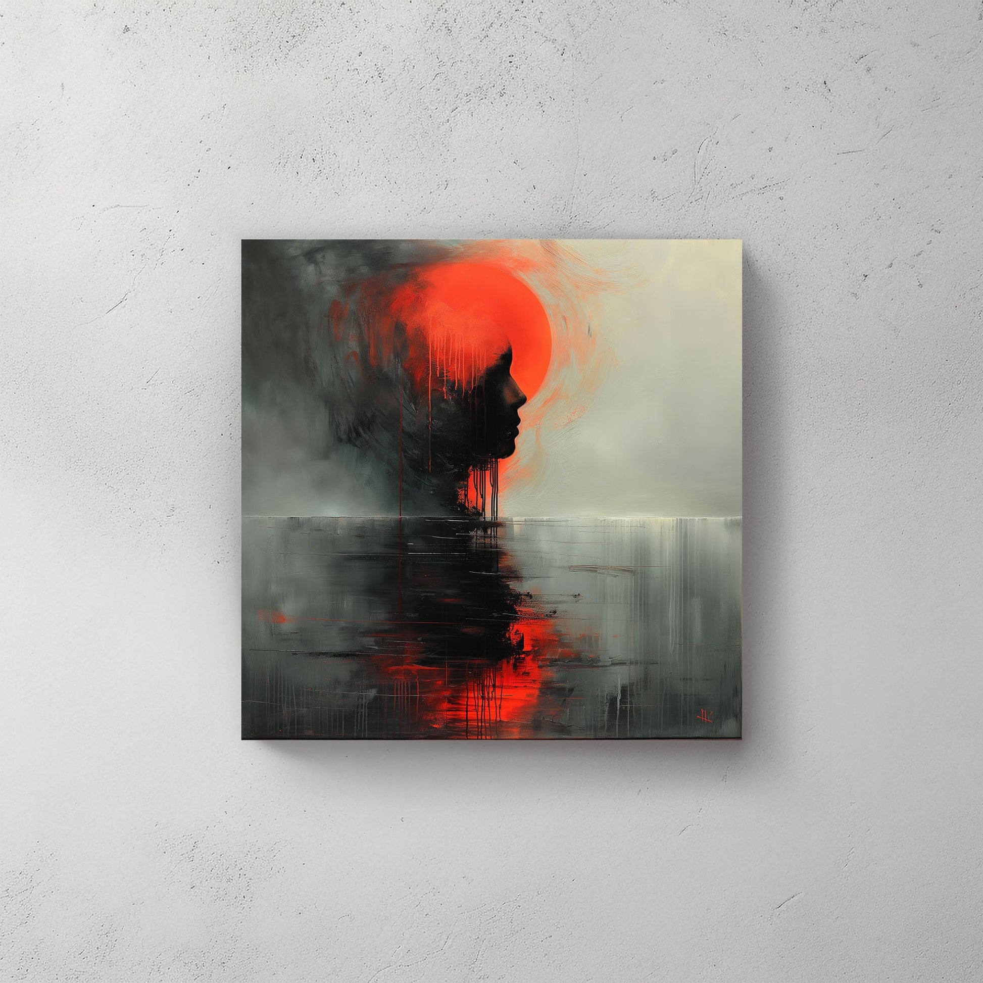 Red Thoughts #601 Canvas Wall Art & Metal Prints