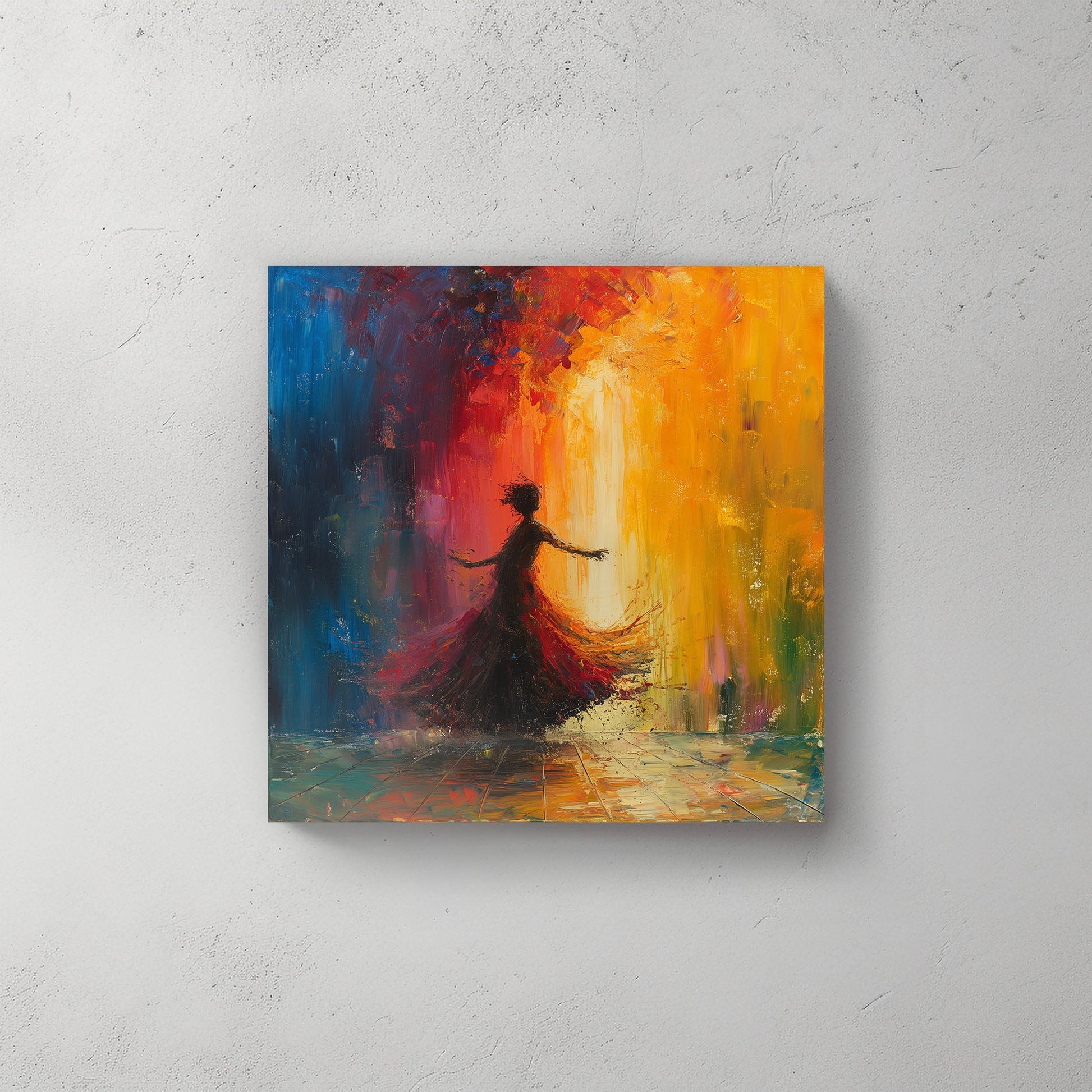 Red Dress #605 Canvas Wall Art & Metal Prints
