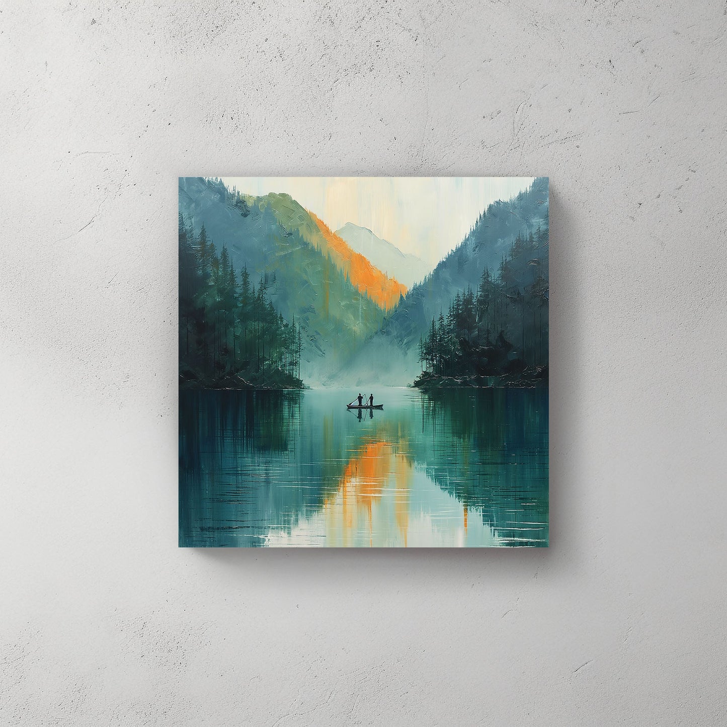 Paddle Boarding #607 Canvas Wall Art & Metal Prints