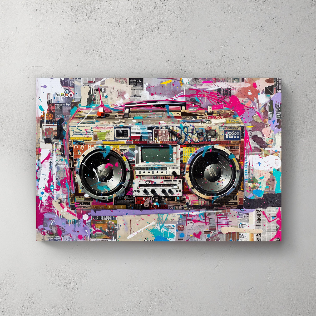 Boombox #649 Canvas Wall Art & Metal Prints