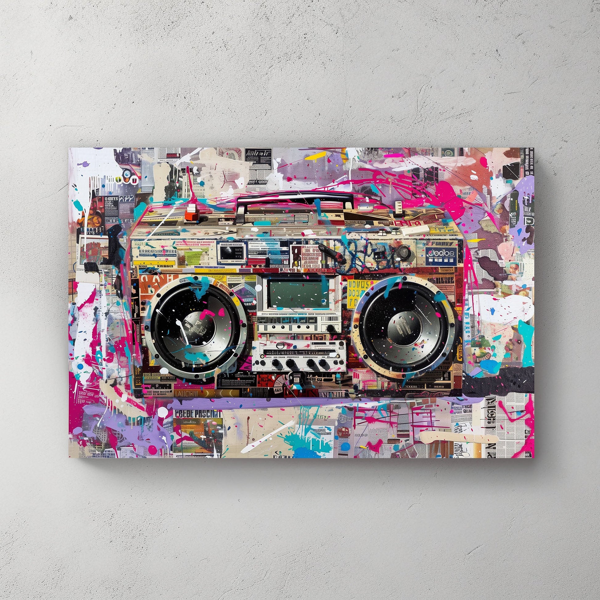Boombox #649 Canvas Wall Art & Metal Prints