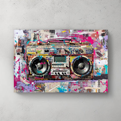 Boombox #649 Canvas Wall Art & Metal Prints
