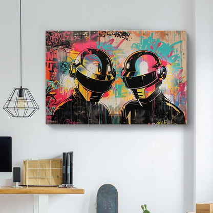 Daft Punk #657 Canvas Wall Art & Metal Prints
