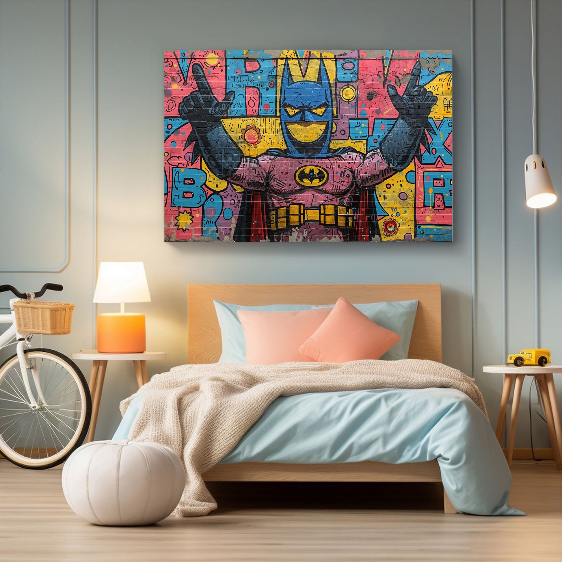 Batman graffiti wall art print