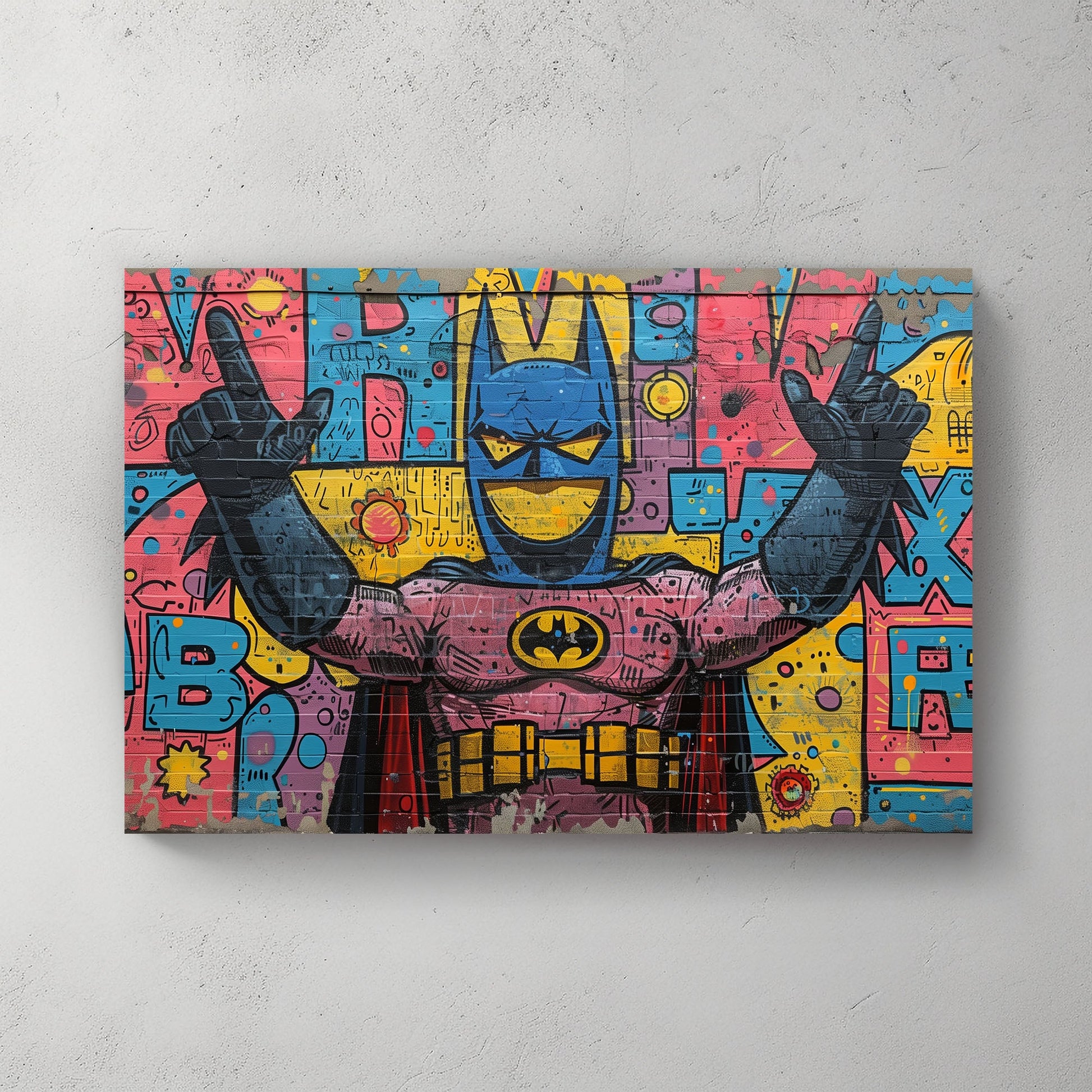 Batman graffiti wall art print