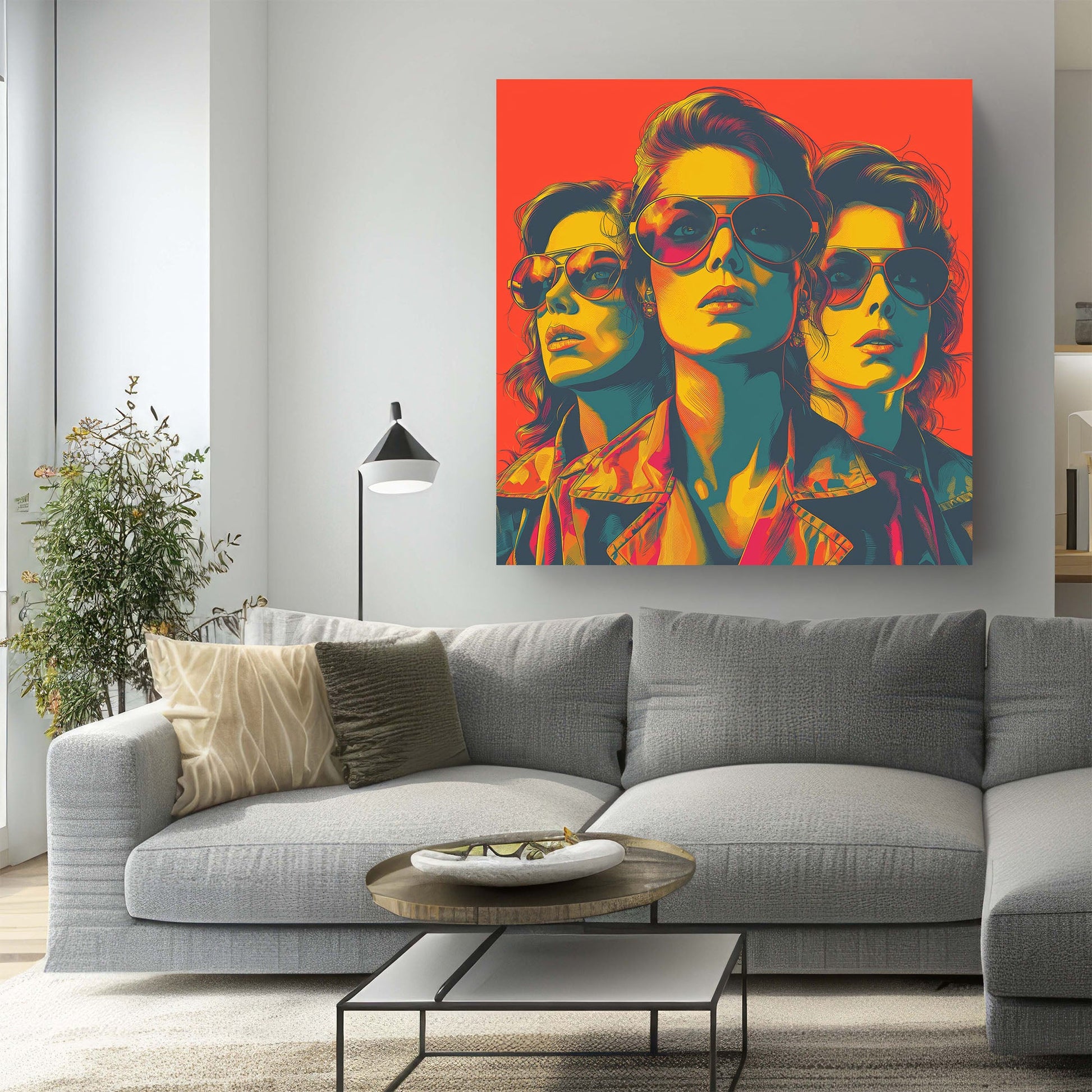 Women aviators vintage wall art print