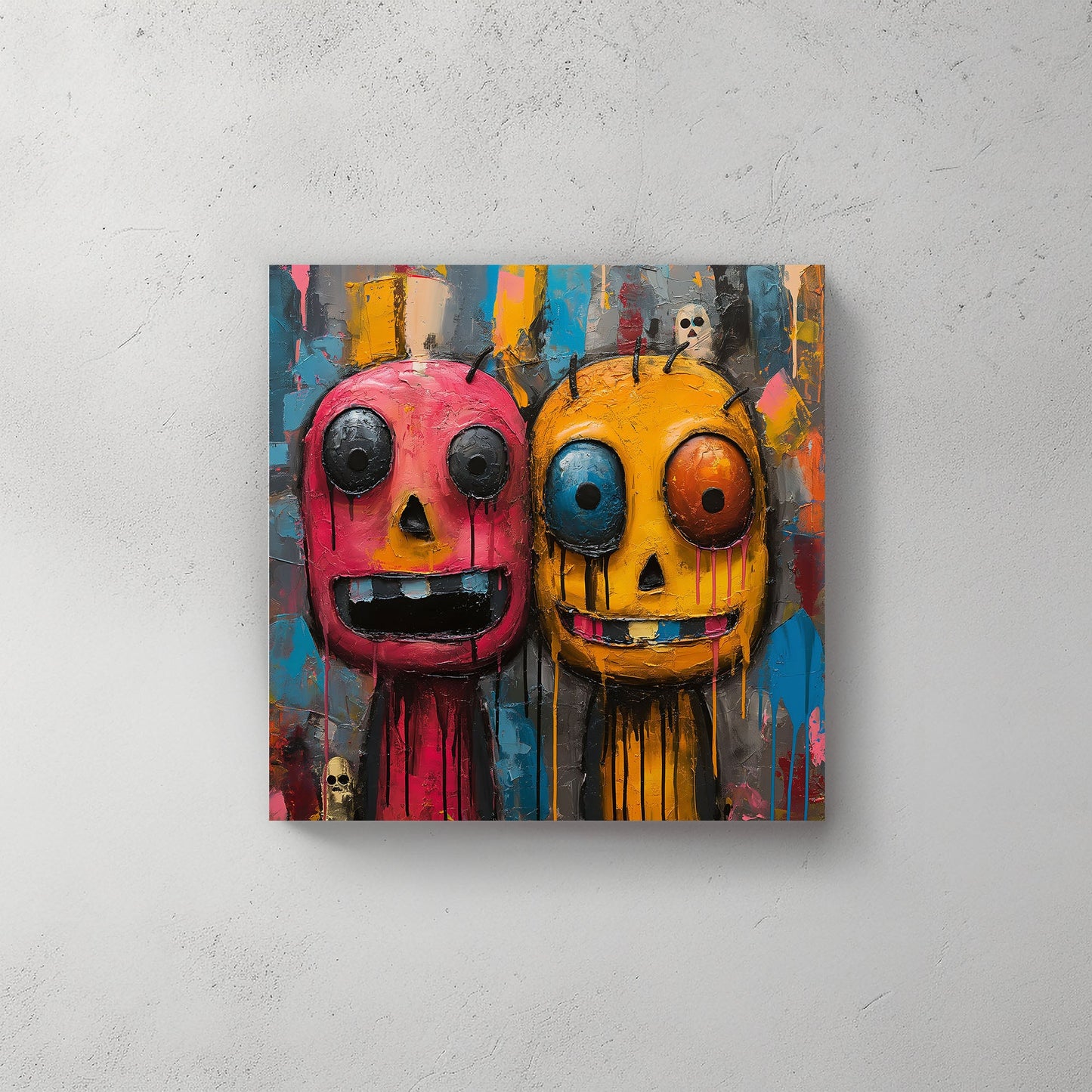 Cartoon characters modern wall art print