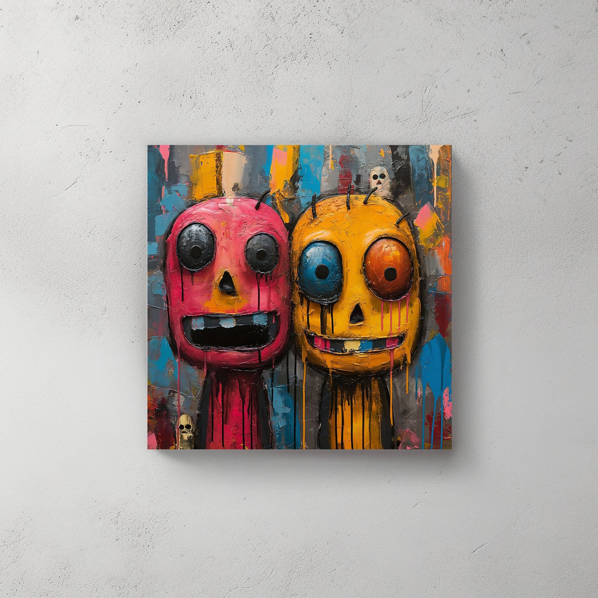 Cartoon characters modern wall art print