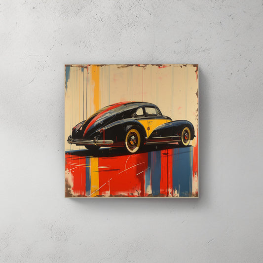 Vintage Black #900 Canvas Wall Art & Metal Prints