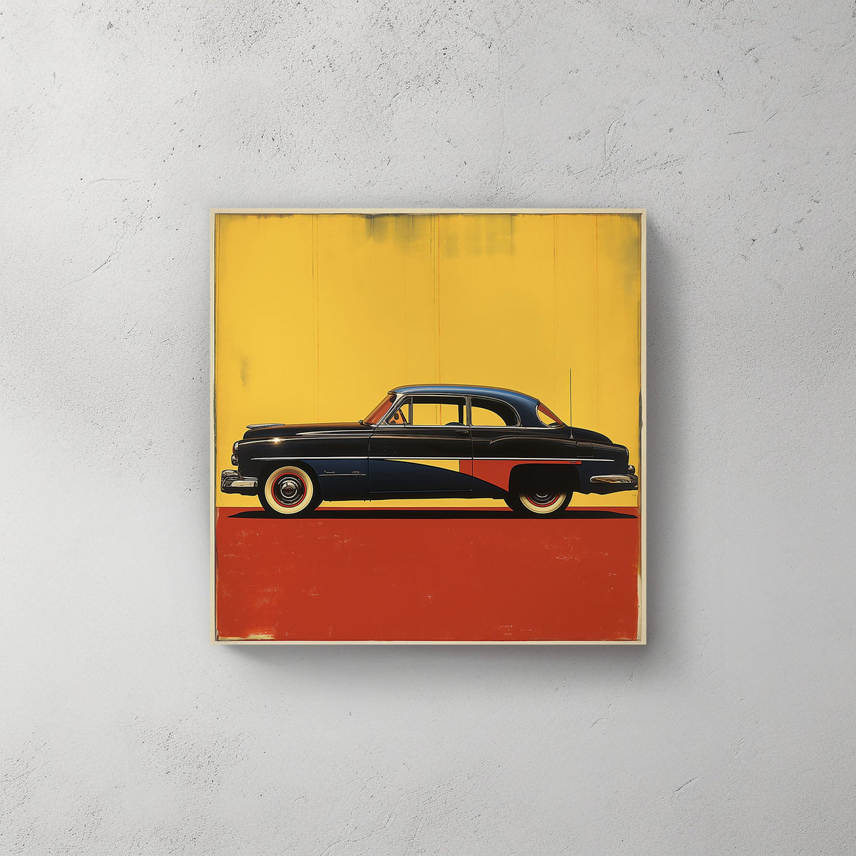 Black Red & Yellow #901 Canvas Wall Art & Metal Prints