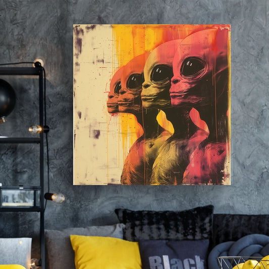 Alien Ready #903 Canvas Wall Art & Metal Prints