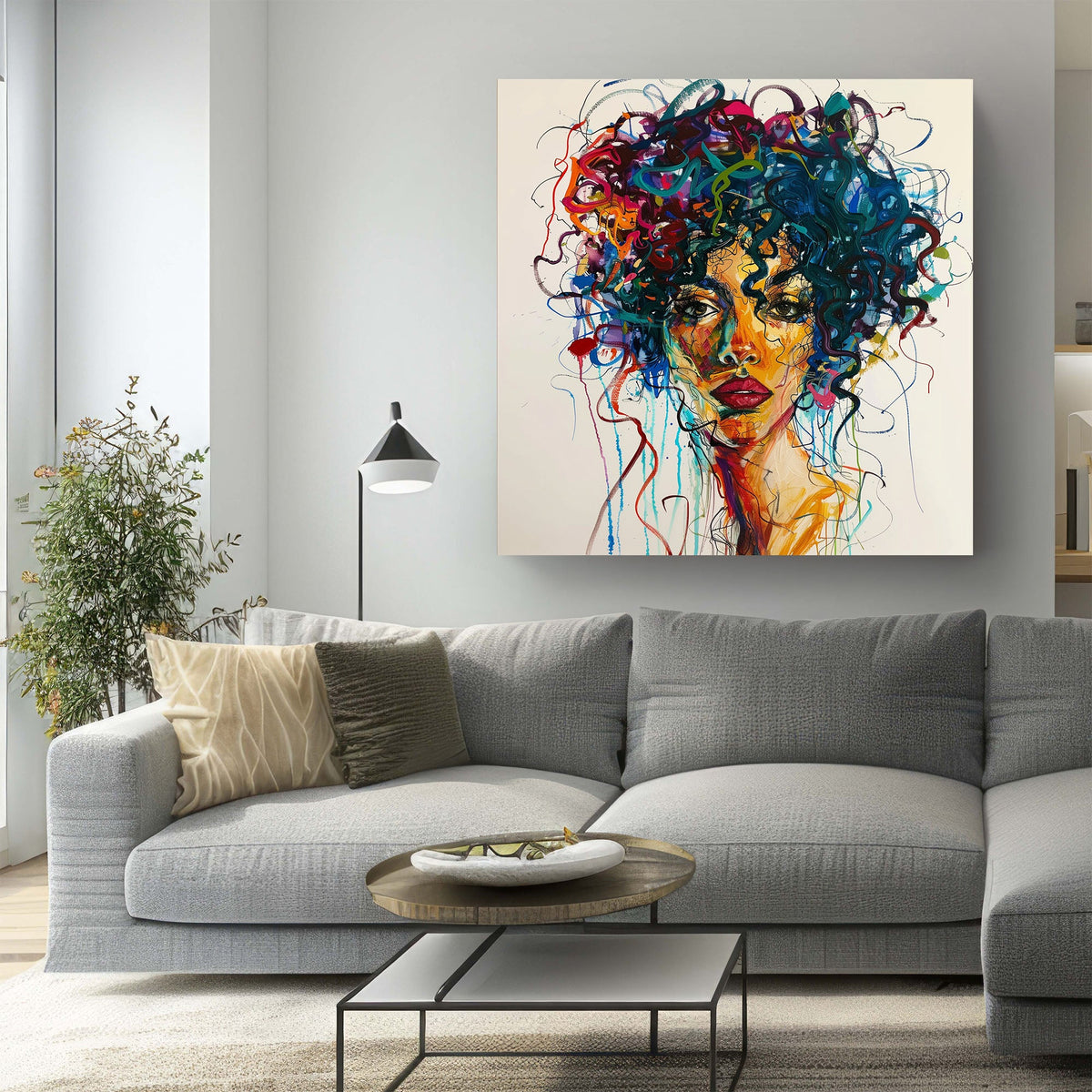 Pretty Curls #906 Canvas Wall Art & Metal Prints