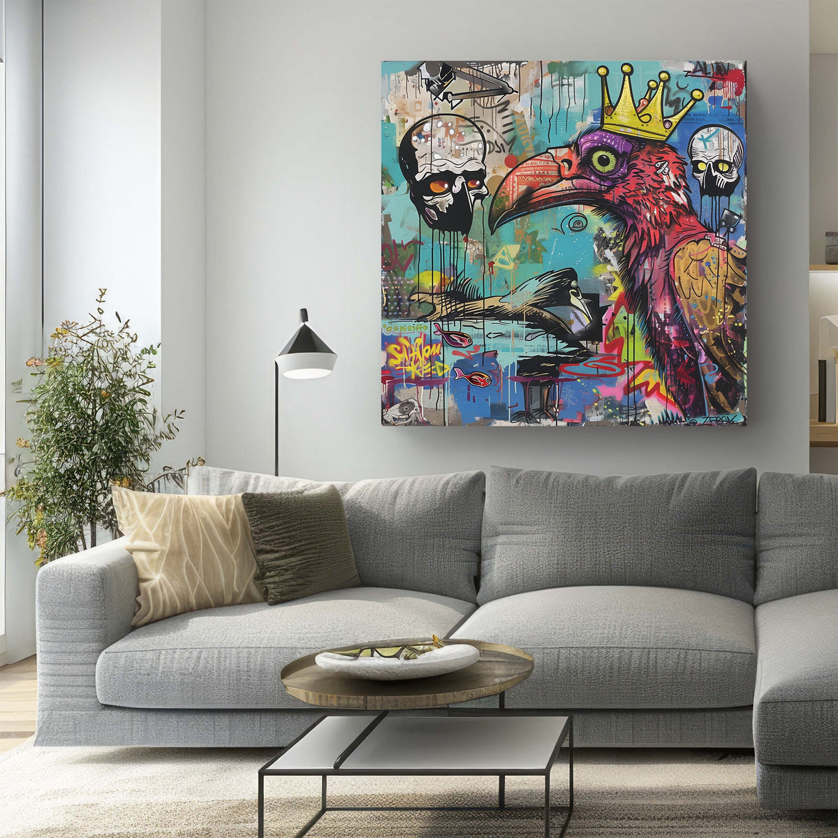 Vultures #919 Canvas Wall Art & Metal Prints