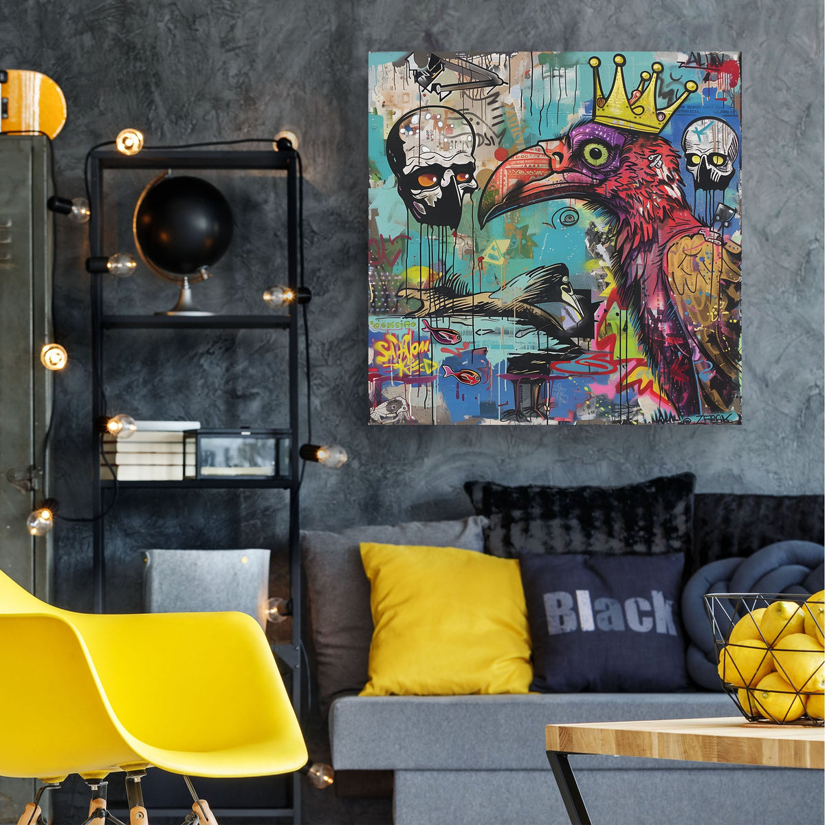 Vultures #919 Canvas Wall Art & Metal Prints