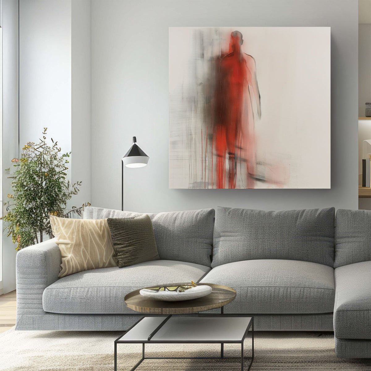 Red Shadows #927 Canvas Wall Art & Metal Prints
