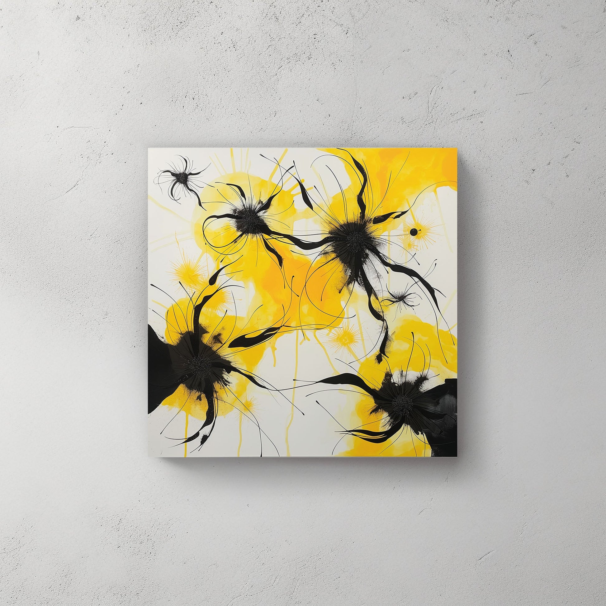Modern Flowers #932 Canvas Wall Art & Metal Prints