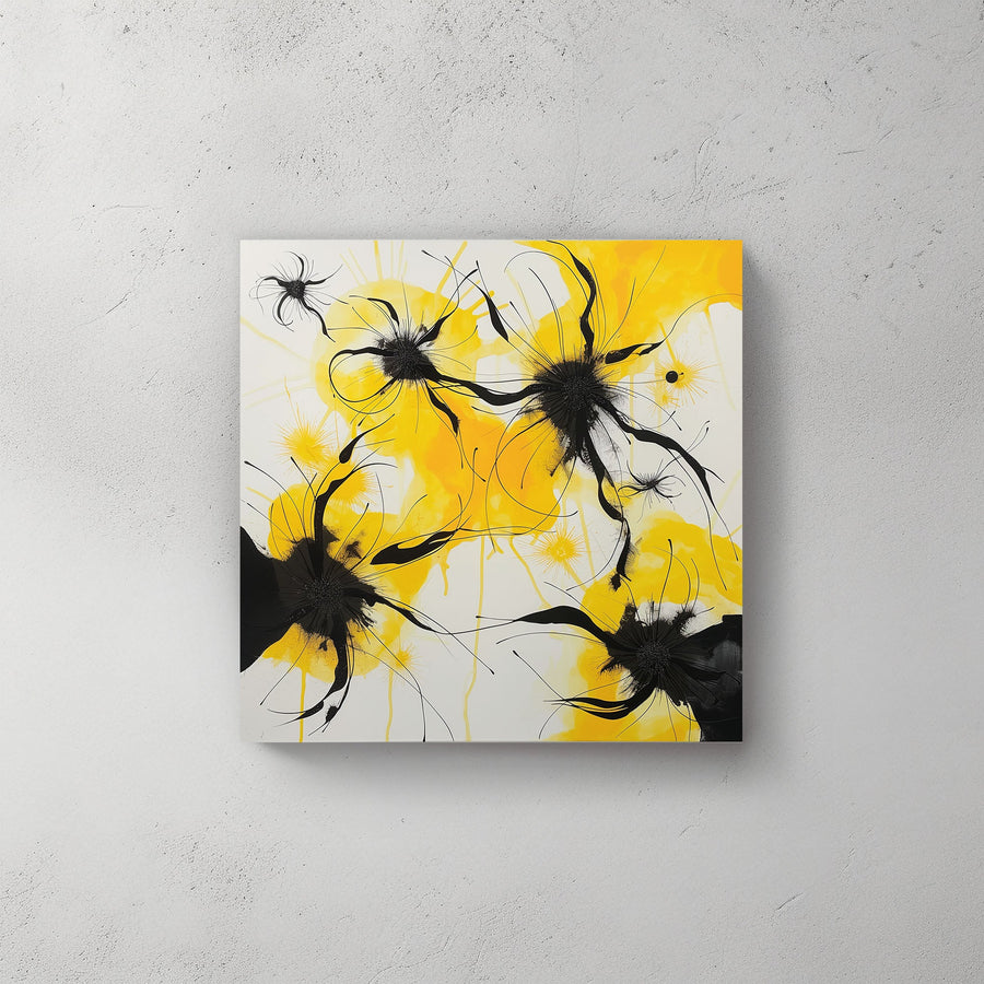 Modern Flowers #932 Canvas Wall Art & Metal Prints