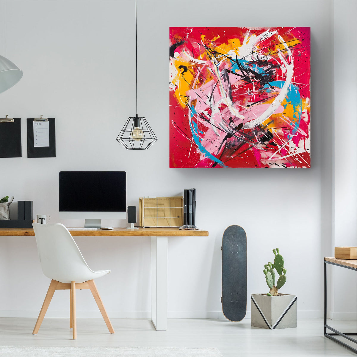 Red Energy #934 Canvas Wall Art & Metal Prints
