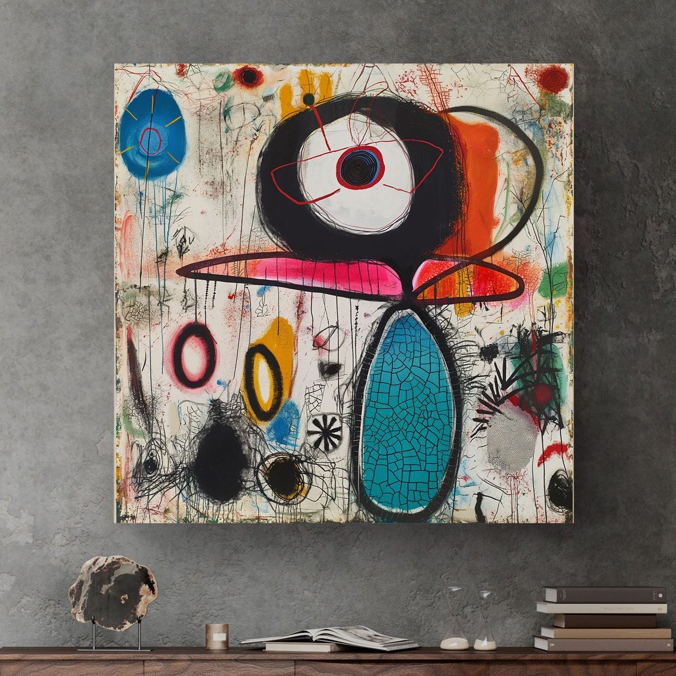 Abstract Eyes #936 Canvas Wall Art & Metal Prints