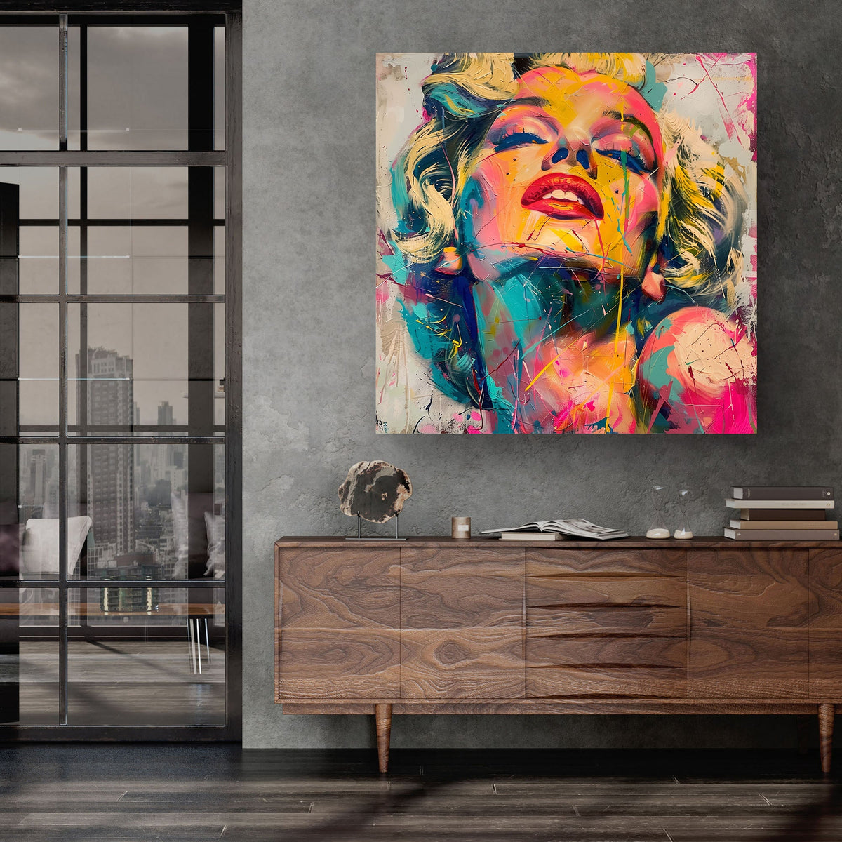 Pop Monroe #939 Canvas Wall Art & Metal Prints