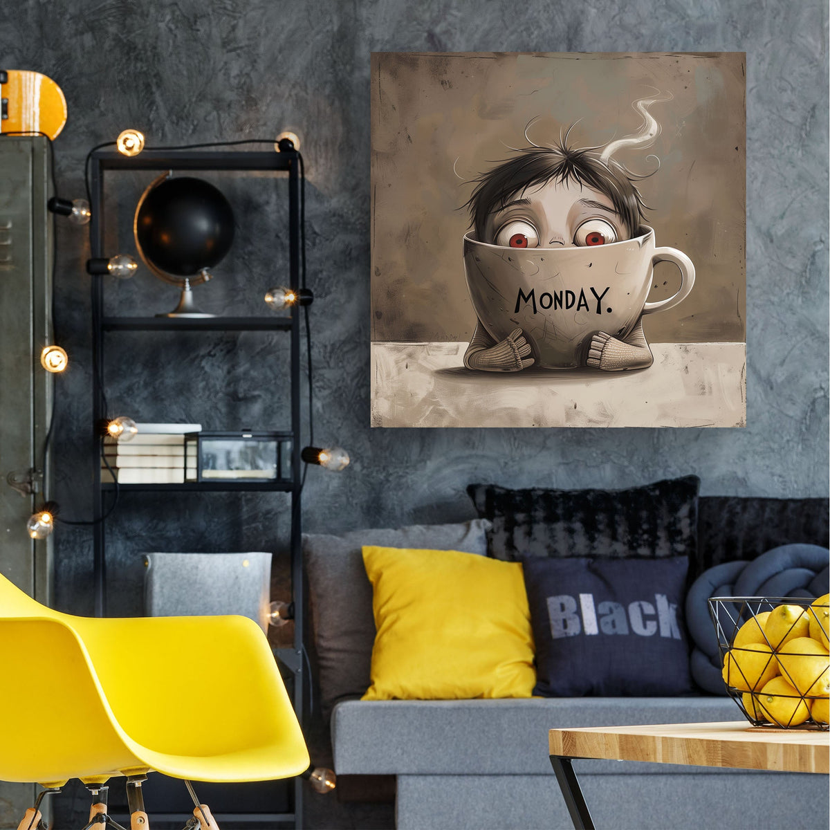 Monday Mornings #941 Canvas Wall Art & Metal Prints