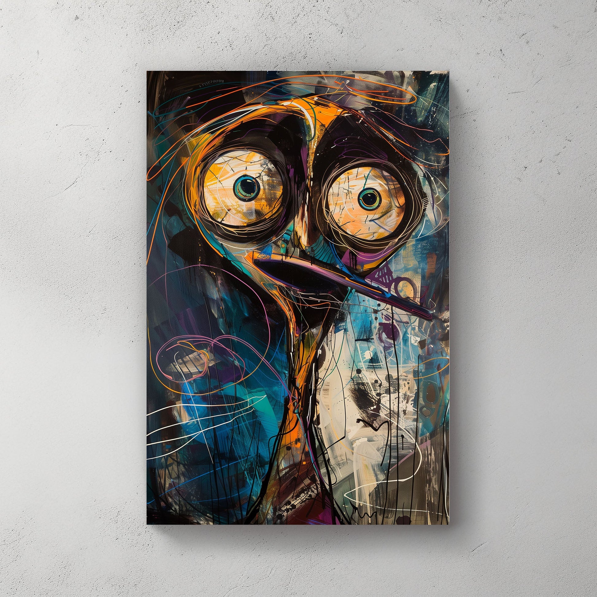 Mystical Bird #964 Canvas Wall Art & Metal Prints