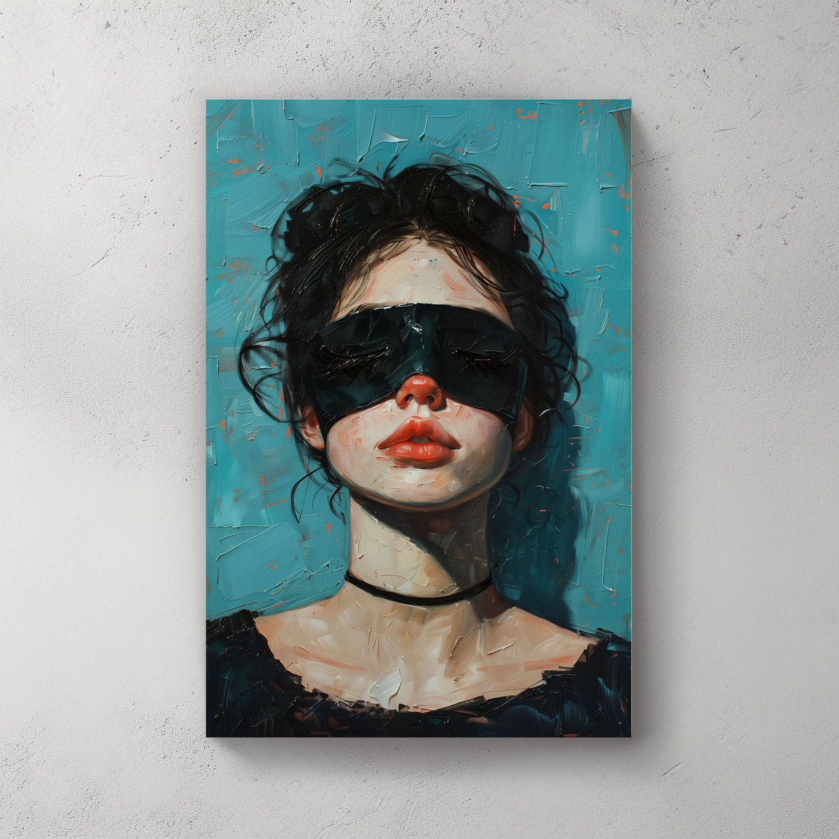 Shades of Black #969 Canvas Wall Art & Metal Prints